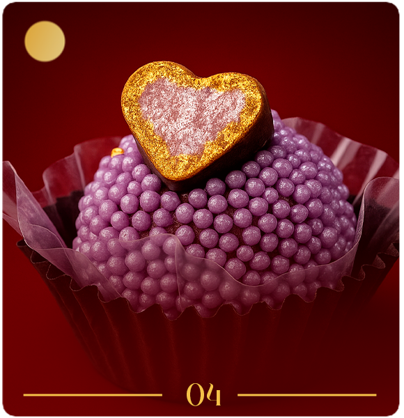 Doces finos em composição elegante